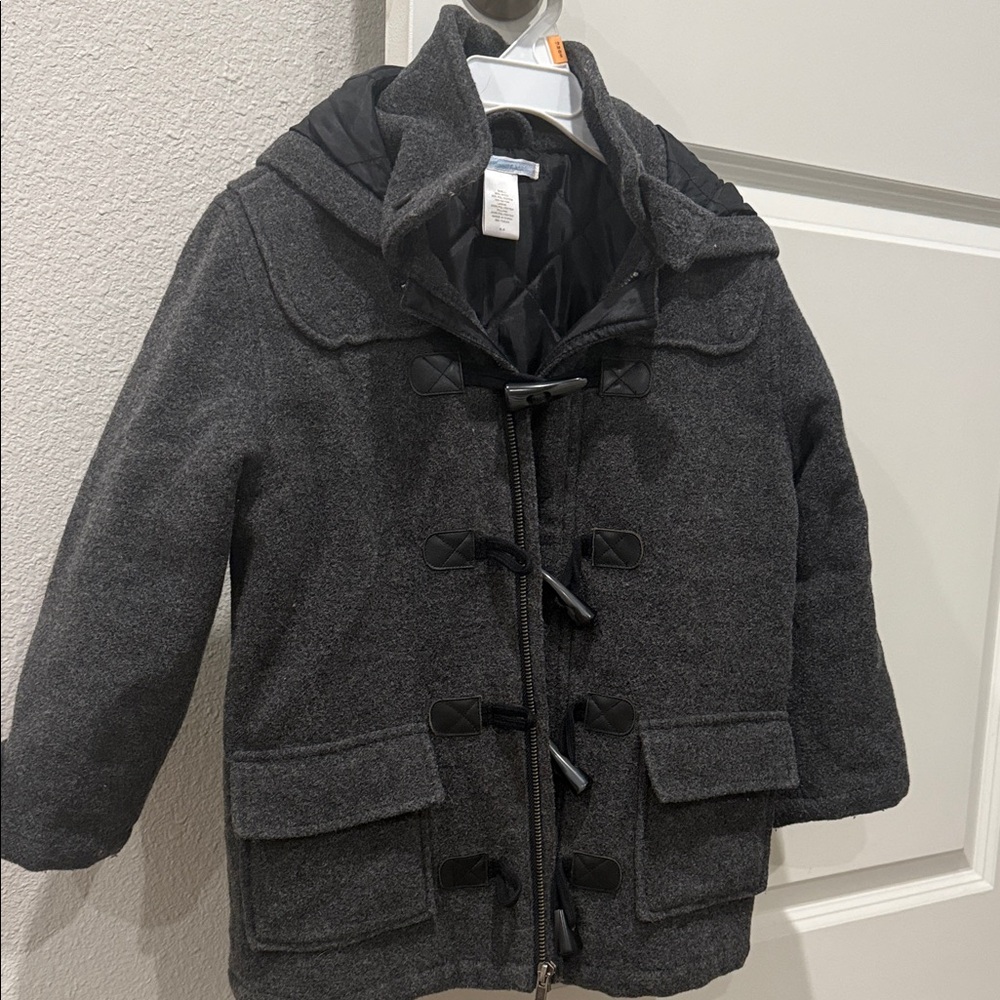 Janie and Jack Charcoal Toggle Pea Coat
